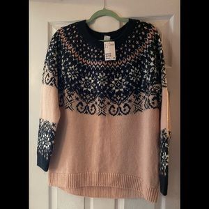 H&M, Women’s Sweater, Pink & Blue, Size M